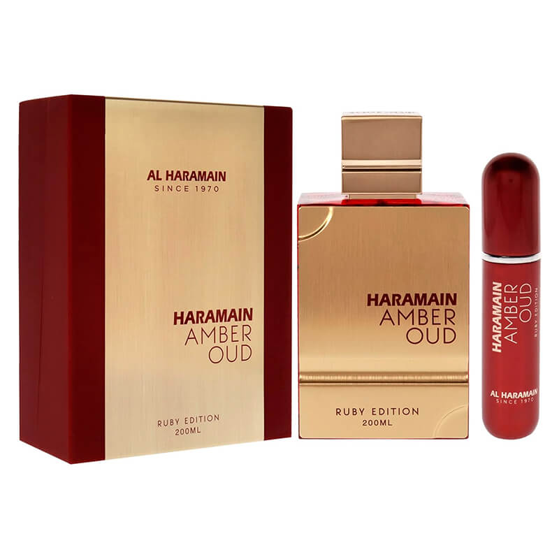 Al Haramain Amber Oud Ruby Edition 2pc Set 200ml EDP (Unisex) SP