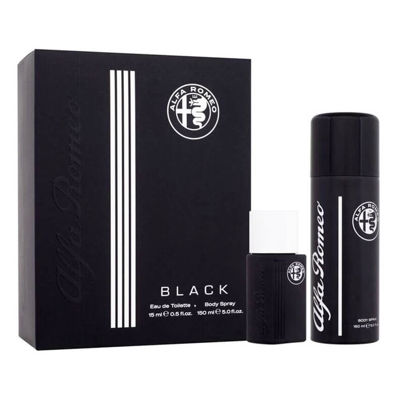 Alfa Romeo Black 2pc Set 15ml EDT (M)