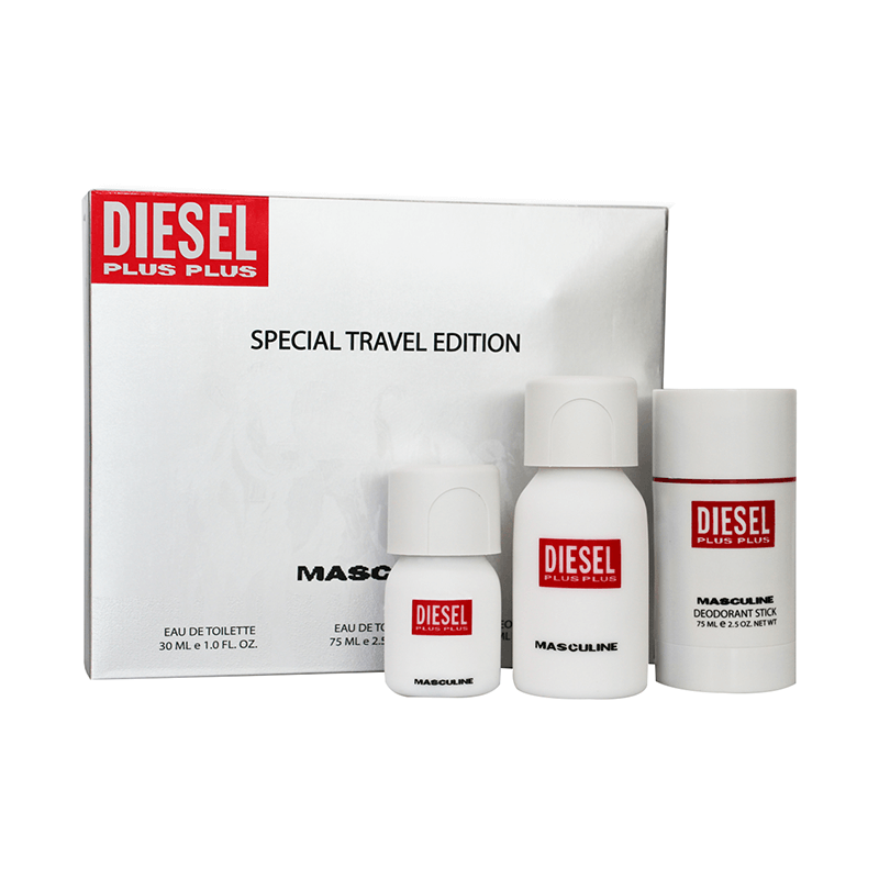 Diesel Plus Plus Masculine 75ml EDT 3pc Set (M)