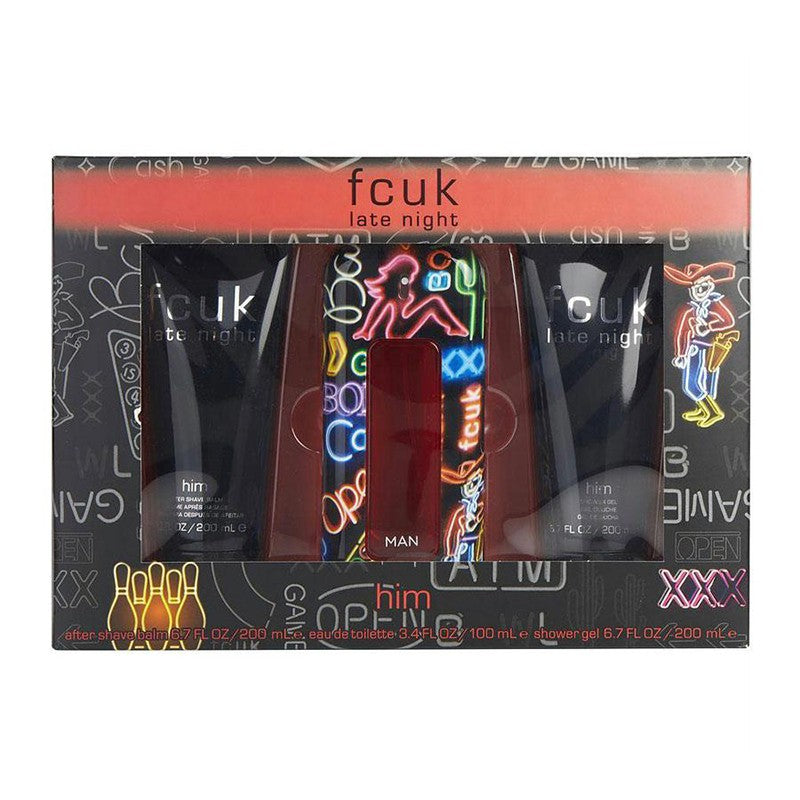French Connection FCUK Late Night Him 3pc Set 100ml EDT (M)