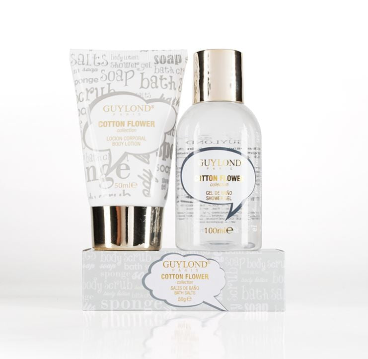 Guylond -"COTTON FLOWER" COLLECTION BATH RECTANGULAR GIFT SET