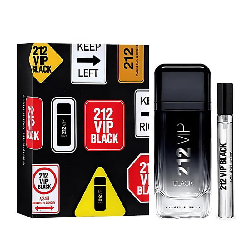 Carolina Herrera 212 VIP Black 2pc Set 100ml