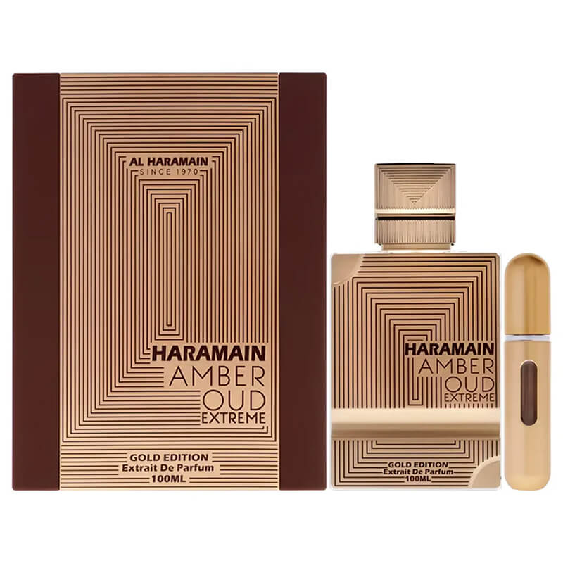 Al Haramain Amber Oud Gold Edition Extreme Pure Perfume 2pc Set 100ml EDP (Unisex) SP