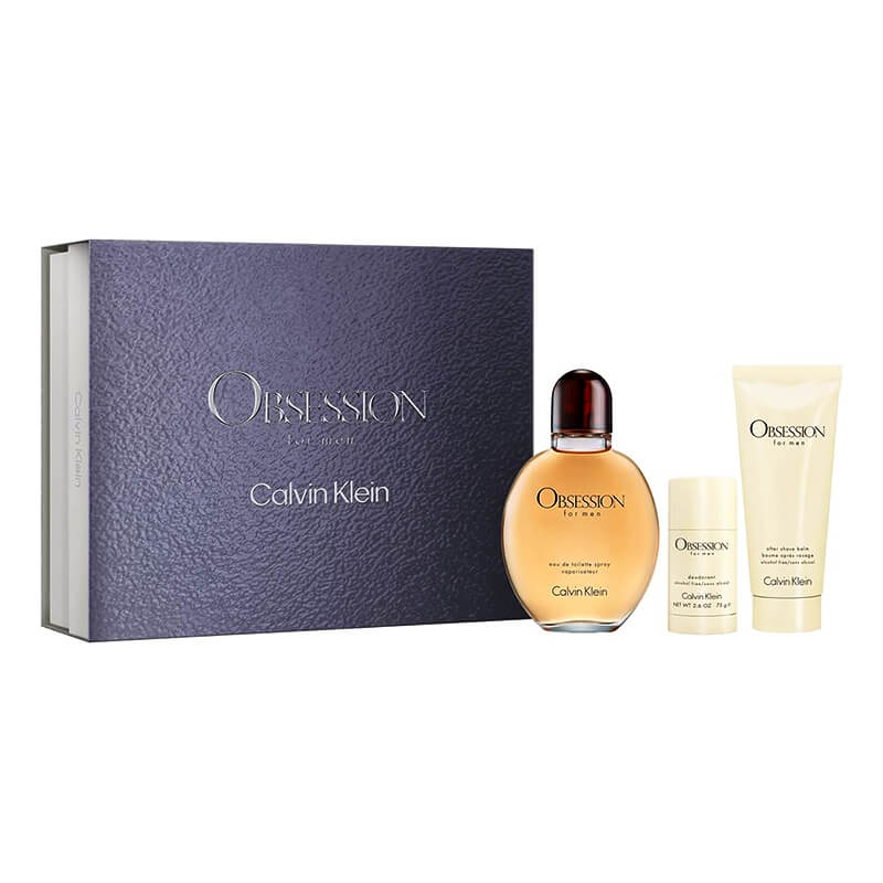 Calvin Klein Obsession for Men 3pc Set 125ml EDT (M)
