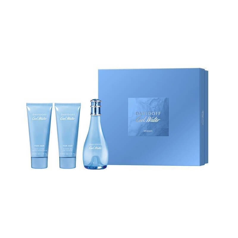 Davidoff Cool Water 3pc Set 100ml EDT (L)