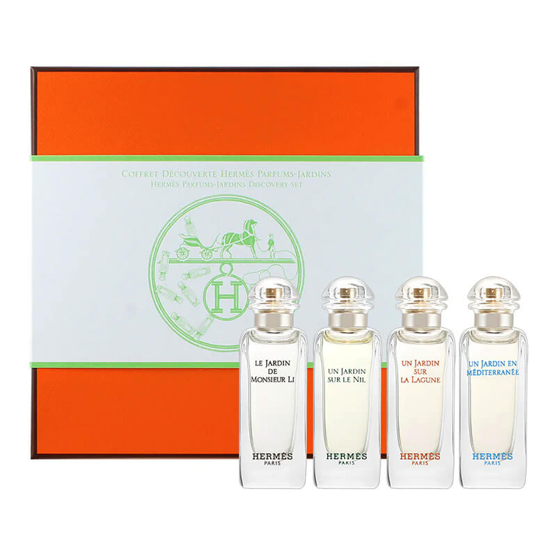 Hermes Perfumes Jardins 4pc Mini Discovery Set 4x7.5ml EDT (Unisex)