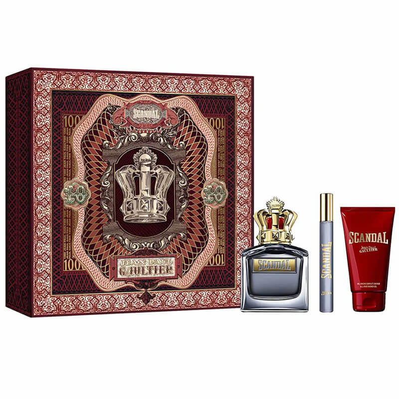 Jean Paul Gaultier Scandal Pour Homme 3pc Set 100ml EDT (M)