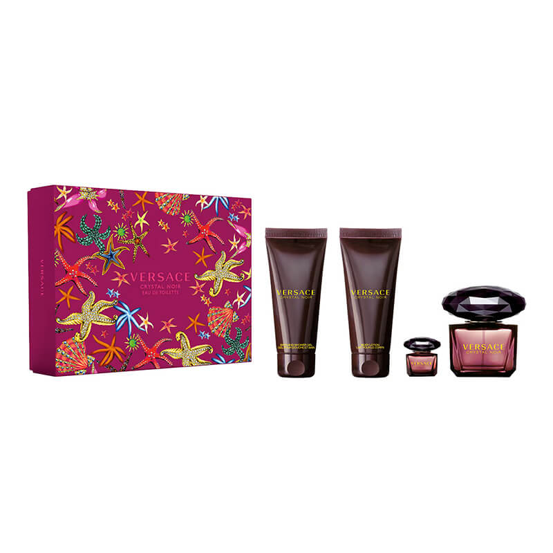 Versace Bright Crystal Noir 4pc Set 90ml EDT (L)