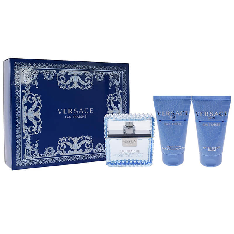 Versace Man Eau Fraiche 3pc Set 50ml EDT (M)
