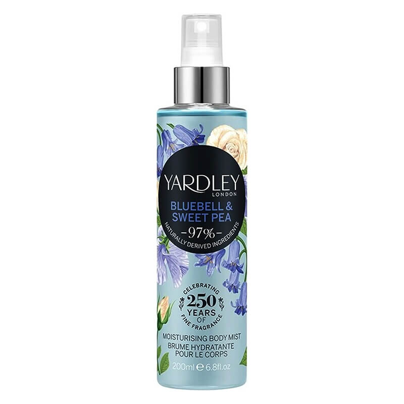 Yardley Bluebell & Sweet Pea Body Mist 200ml (L) SP