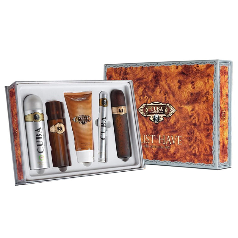 Cuba Gold 5pc Set 100ml EDT (M)