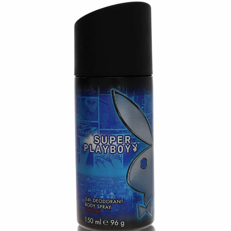 Playboy Super Playboy 24H Deodorant Body Spray 150ml (M) SP