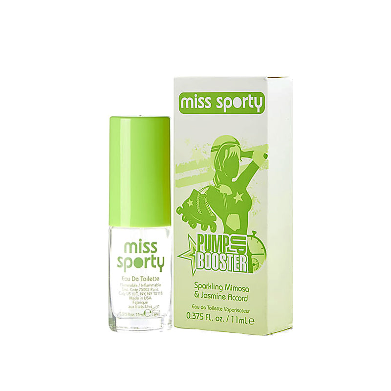 Coty Miss Sporty Pump Up Booster Sparkling Mimosa & Jasmine Accord 11ml EDT (L) SP