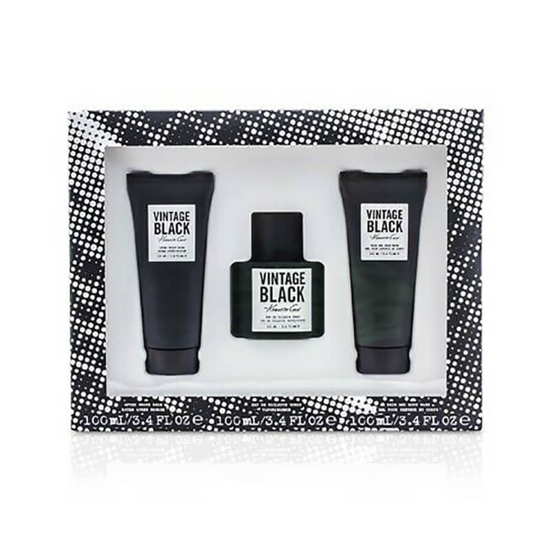 Kenneth Cole Vintage Black 3pc Set 100ml EDT (M)