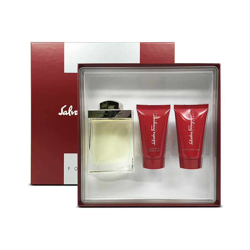 Salvatore Ferragamo Pour Homme 3pc Set 100ml EDT (M)