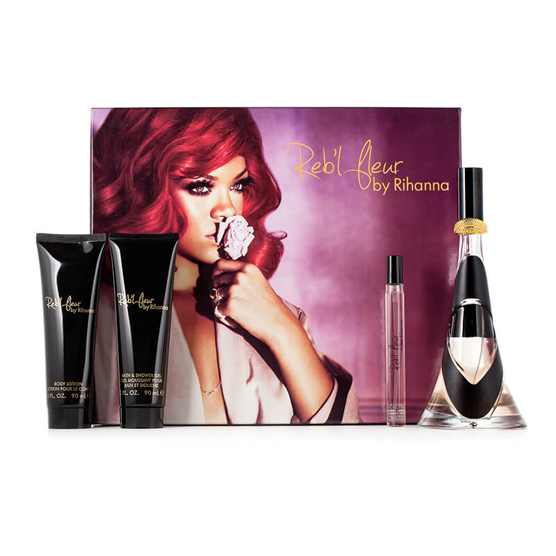 Rihanna Reb'l Fleur 4pc Set 100ml EDP (L) SP