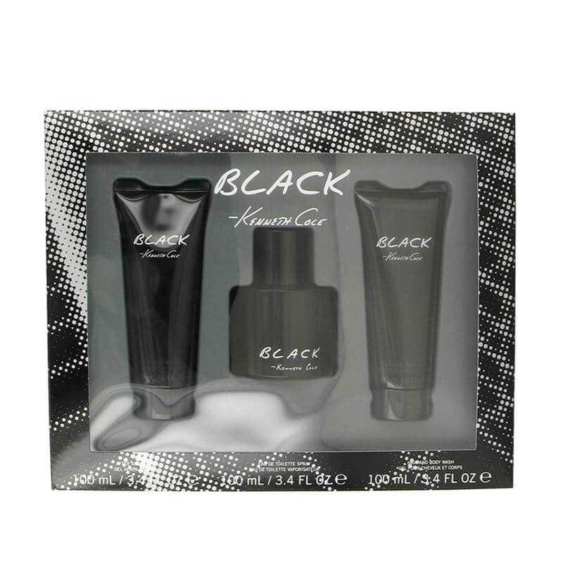 Kenneth Cole Black 3pc Set 100ml EDT (M)