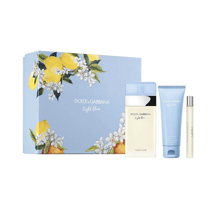 Dolce & Gabbana Light Blue 3pc Set 100ml EDT (L)