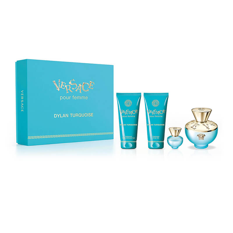 Versace Versace Pour Femme Dylan Turquoise 4pc Set 100ml EDT (L)