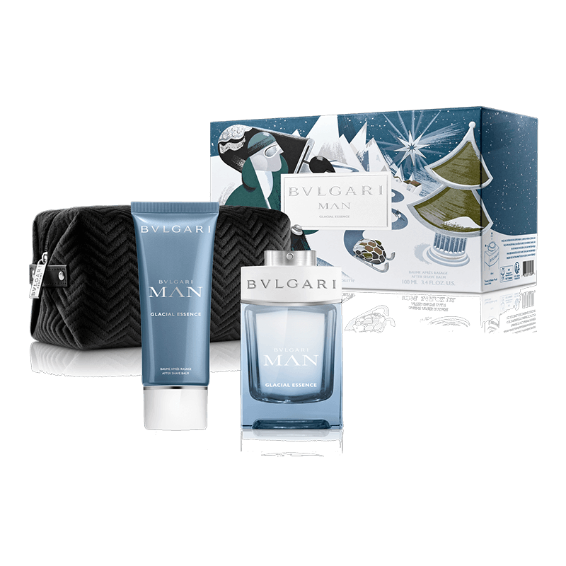 Bvlgari Bvlgari Man Glacial Essence 3pc Set 100ml EDP (M)