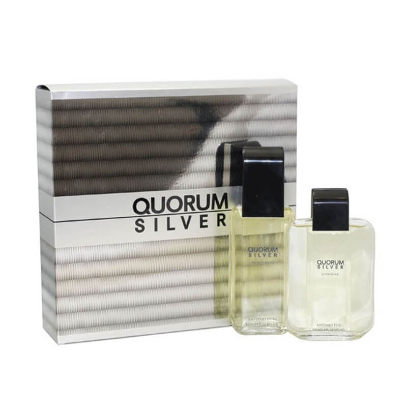Antonio Puig Quorum Silver 2pc Set 100ml EDT (M)