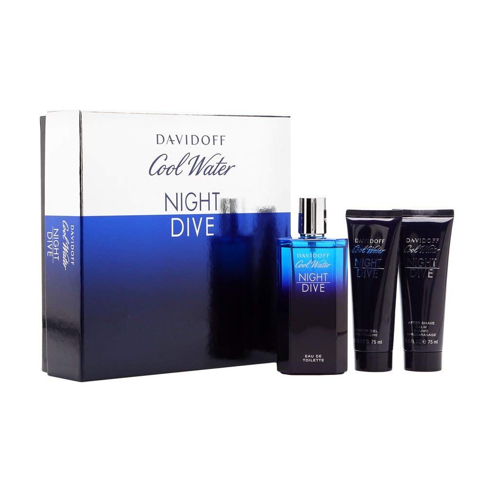 Davidoff Cool Water Night Dive 3pc Set 125ml EDT (M)