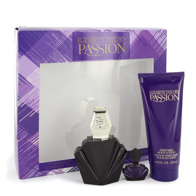 Elizabeth Taylor Passion 3pc Set 75ml EDT (L)