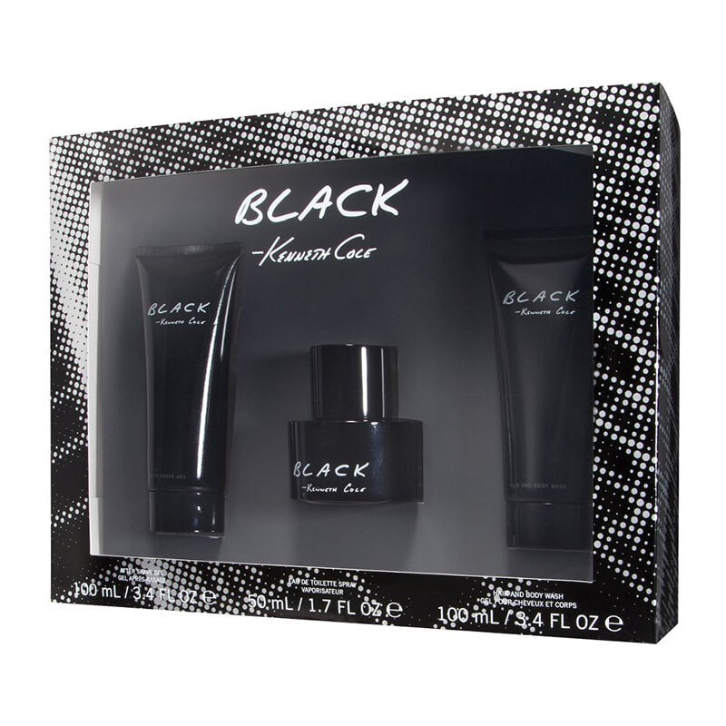 Kenneth Cole Black 3pc Set 50ml EDT (M)