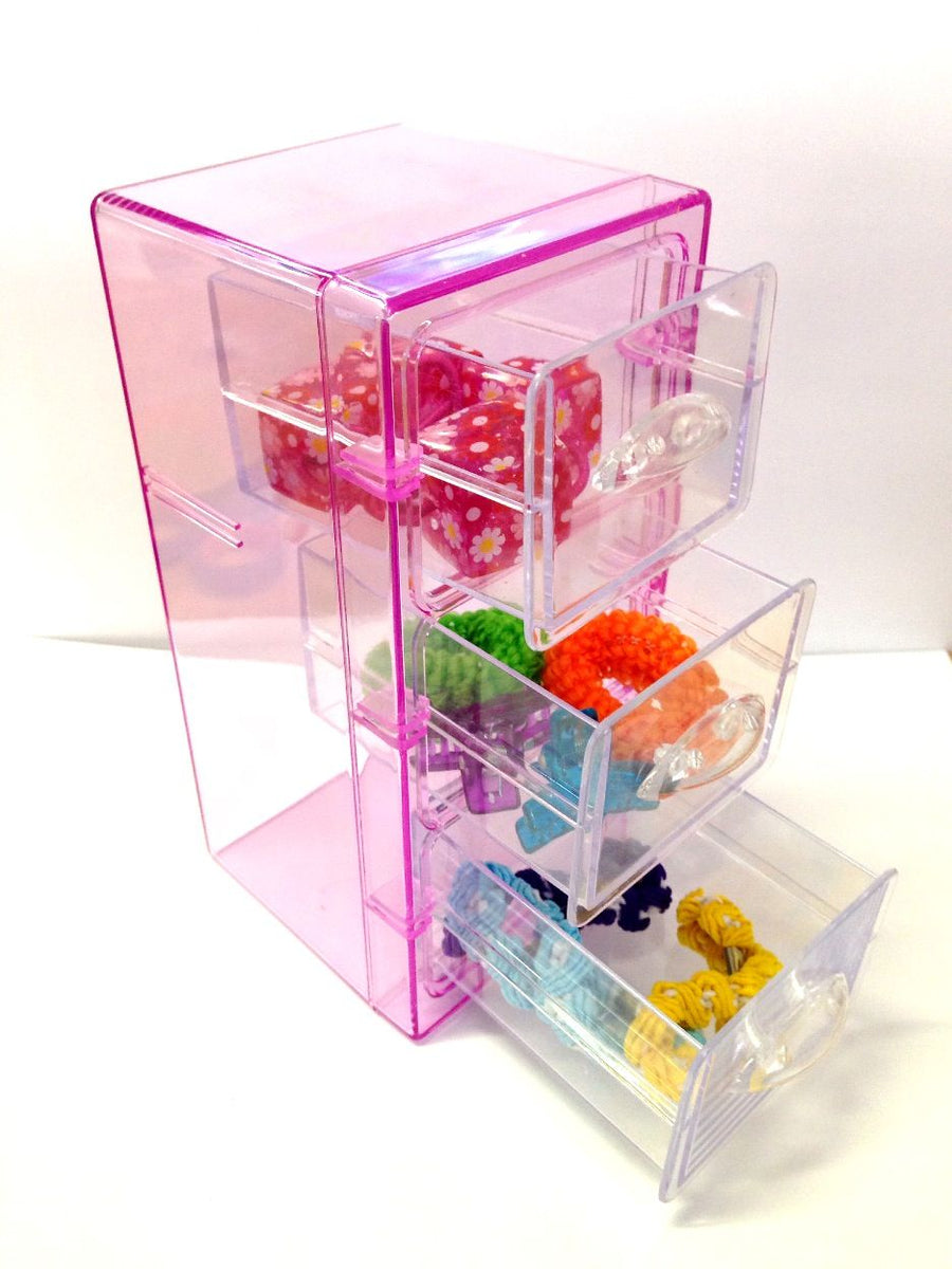 Kid Sparkling Hair Accessory Set Kit - Lovely Pink Box