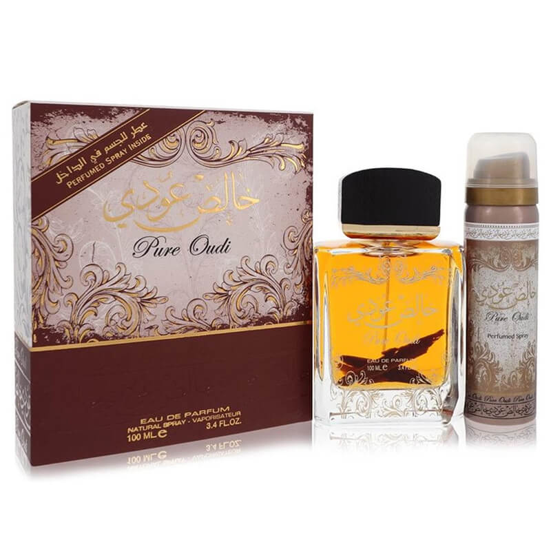 Lattafa Perfumes Pure Oudi 2pc Set 100ml EDP (Unisex)