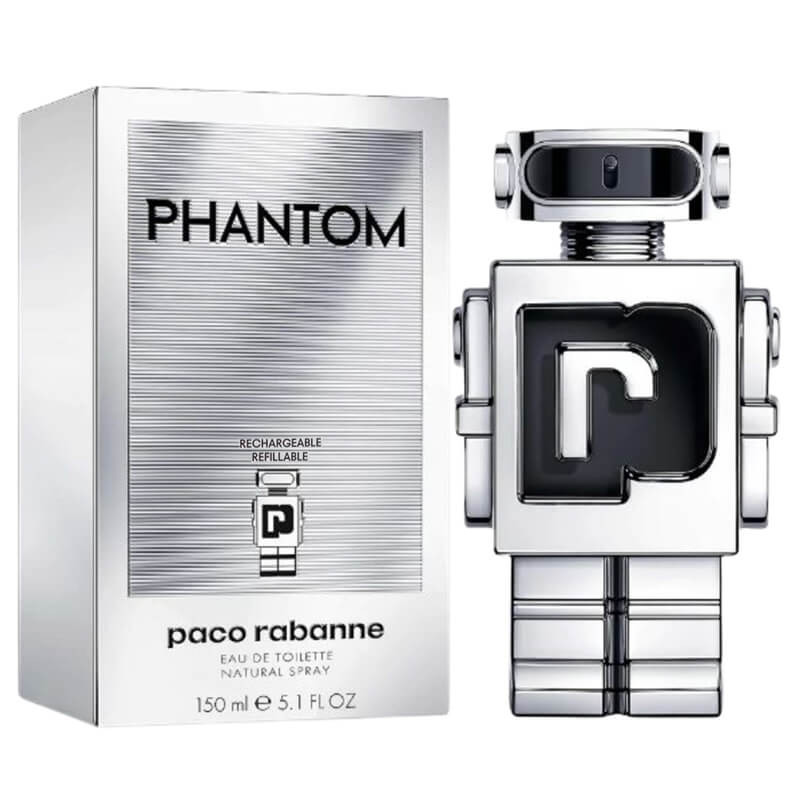 Paco Rabanne Phantom Rechargeable Refillable Eau de Toilette 150ml
