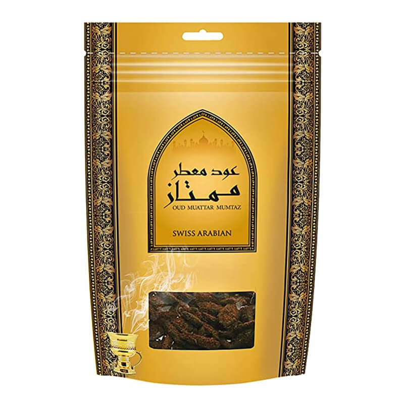 Swiss Arabian Oudh Muattar Mumtaz Incense 250 Grams (Unisex)